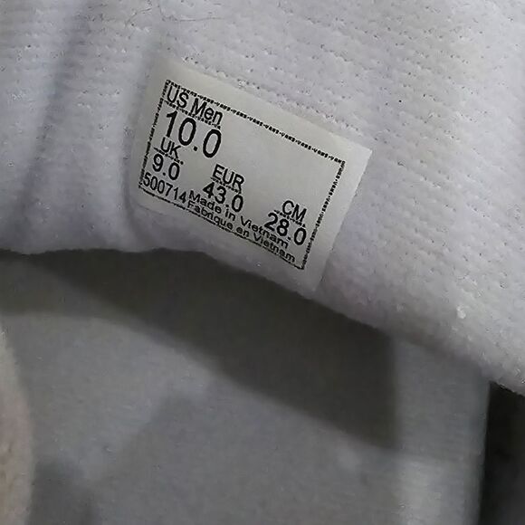 VANS White leather skate shoe tennis shoe  men's size 10 - Picture 6 of 6